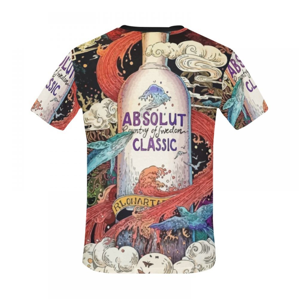 Camiseta Corta Arte Digital Absoluto Clásico Hombre