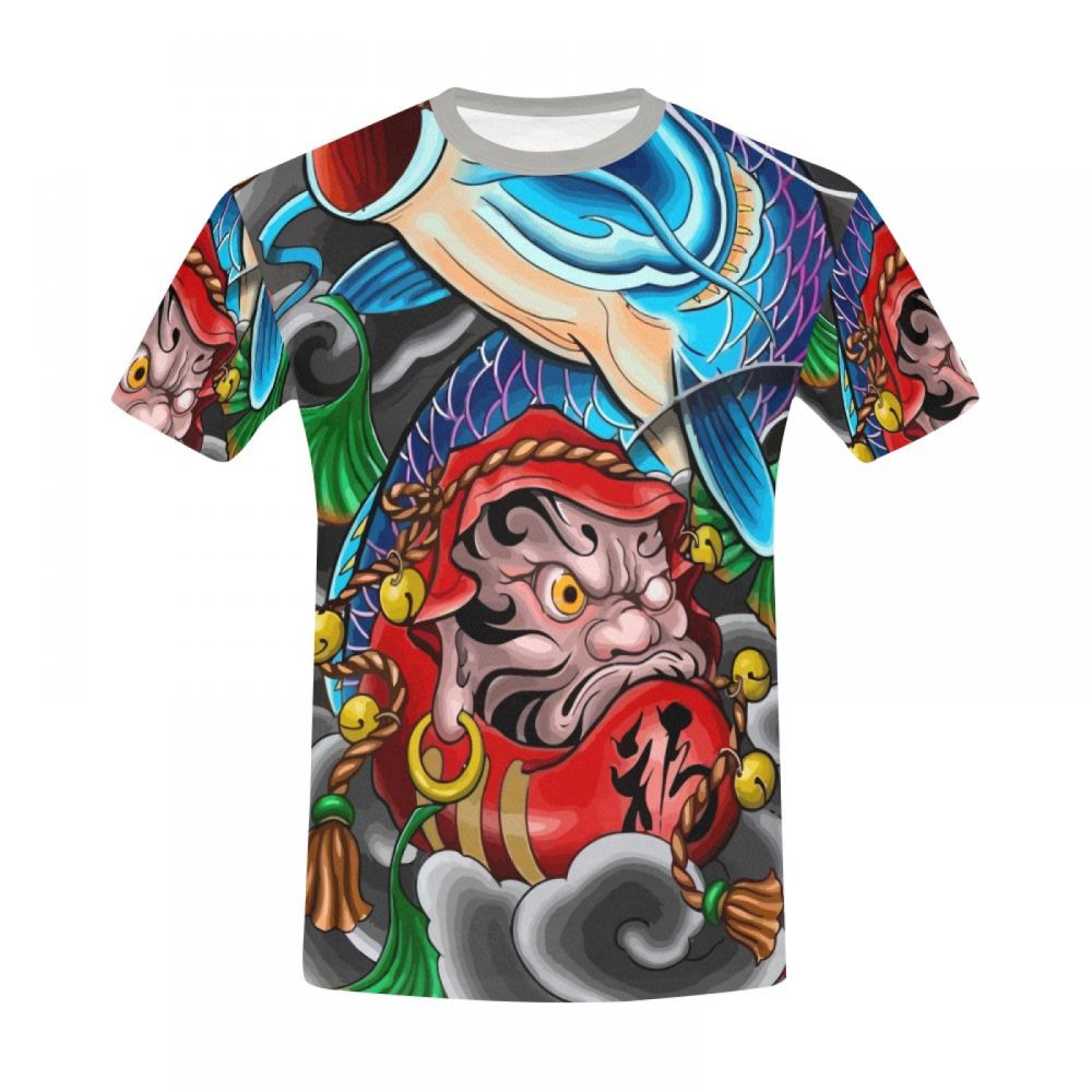 Camiseta Corta Arte Mitología Japonesa Hombre