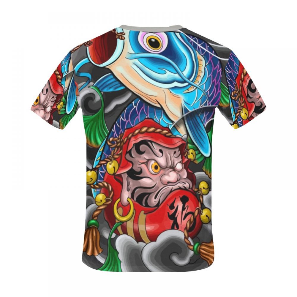 Camiseta Corta Arte Mitología Japonesa Hombre