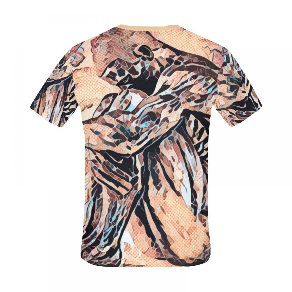 Camiseta Corta Arte Digital Solitario Hombre