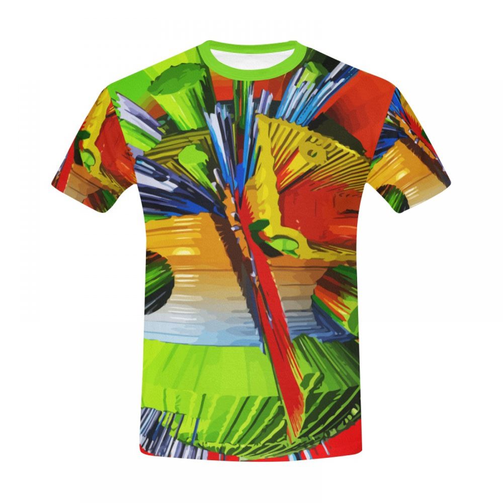 Camiseta Corta Arte Digital Terremoto Pico Hombre