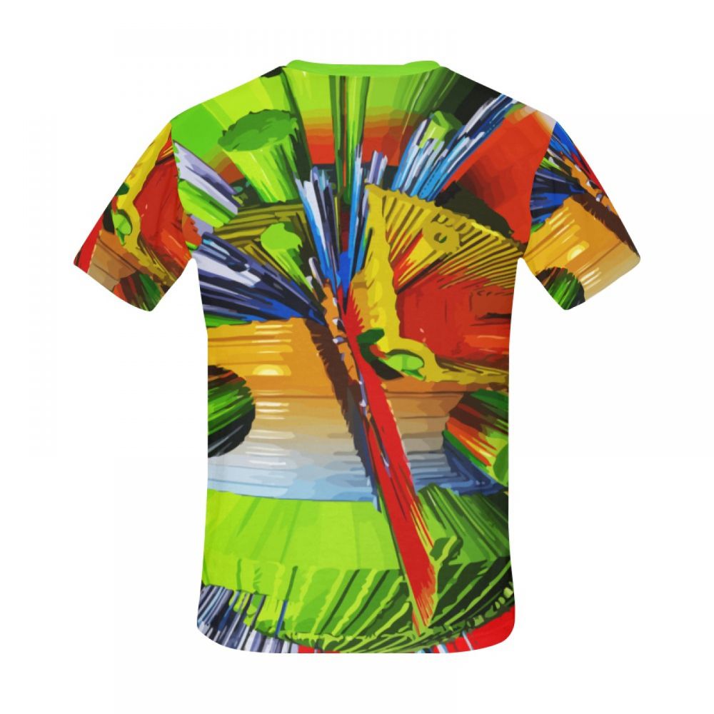 Camiseta Corta Arte Digital Terremoto Pico Hombre