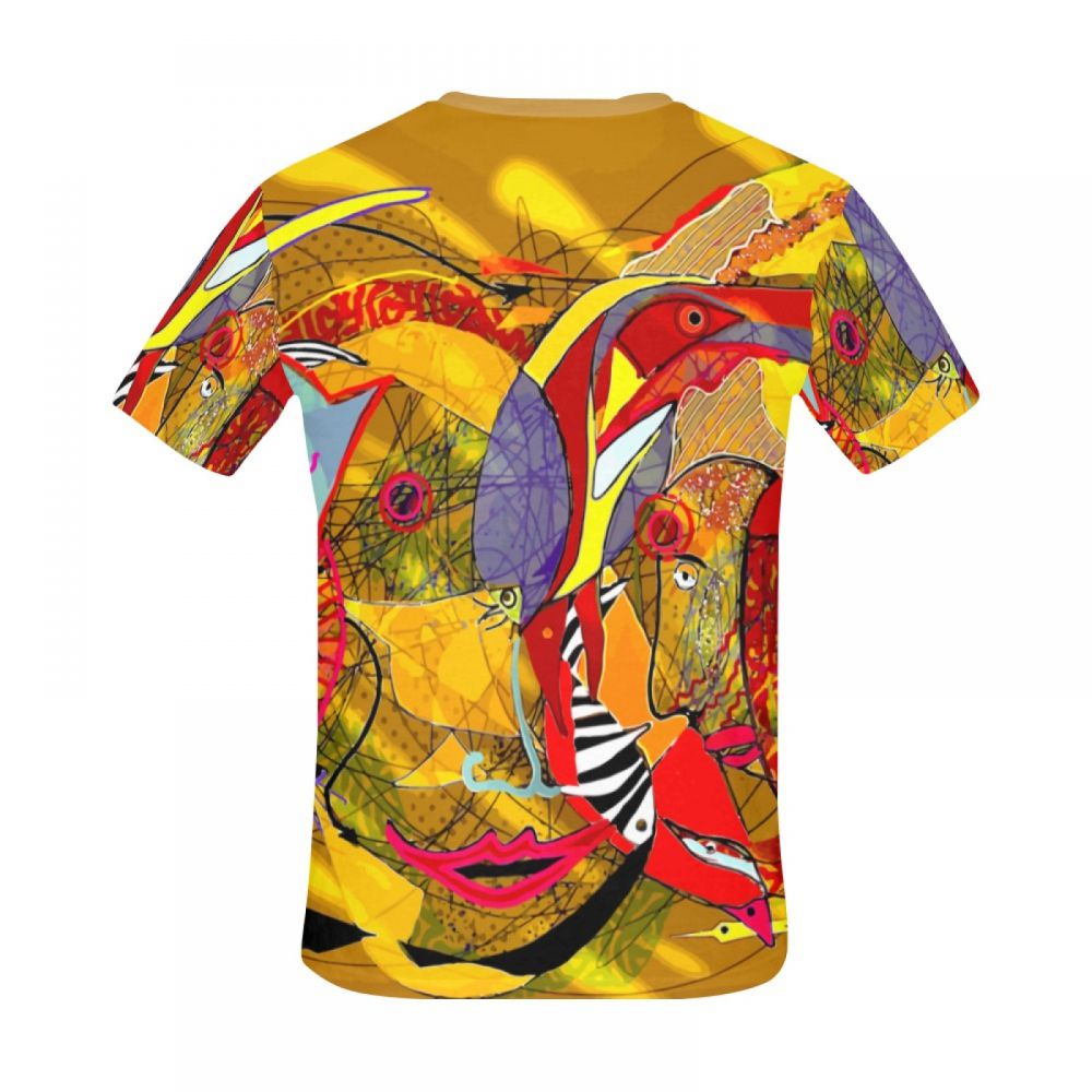 Camiseta Corta Arte Pez Villancico Hombre