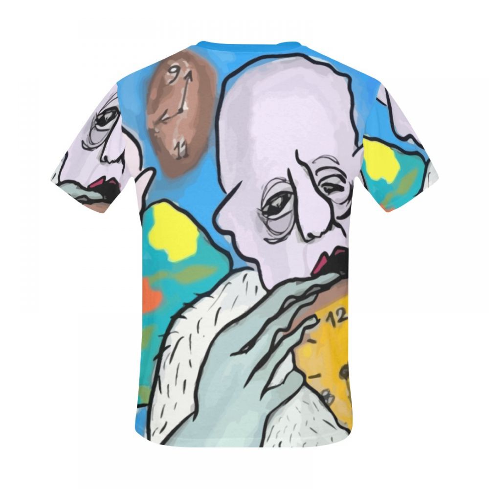 Camiseta Corta Arte Digital Tiempo Océano Hombre