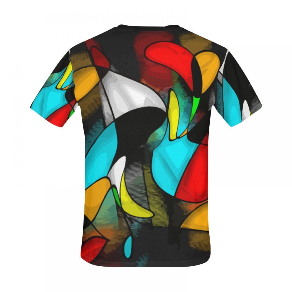 Camiseta Corta Arte Abstracto Loco Amor Hombre