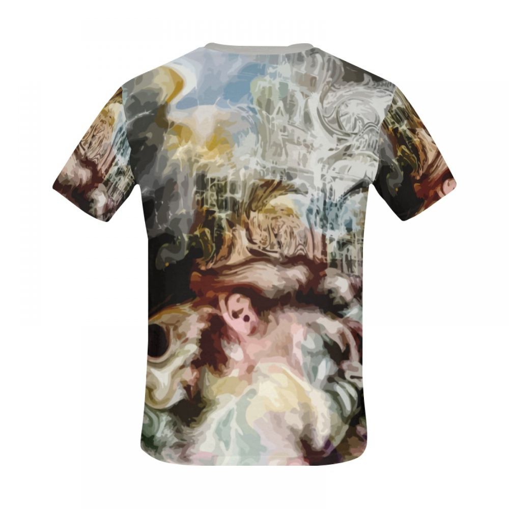 Camiseta Corta Sueño Que Fluye Del Arte Hombre