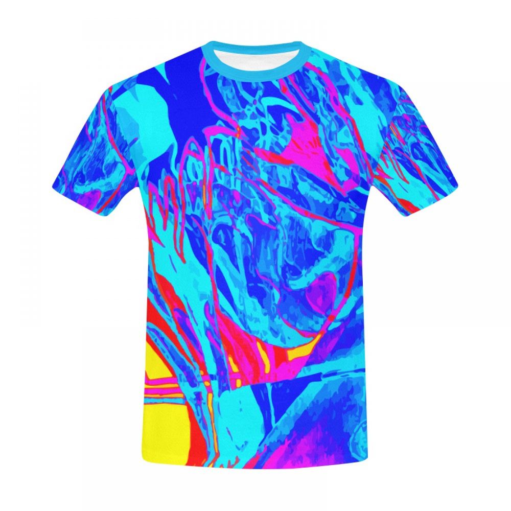 Camiseta Corta El Arte Abstracto Sufre Hombre