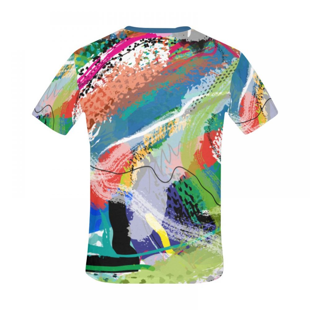 Camiseta Corta Se Acerca La Primavera Del Arte Abstracto Hombre