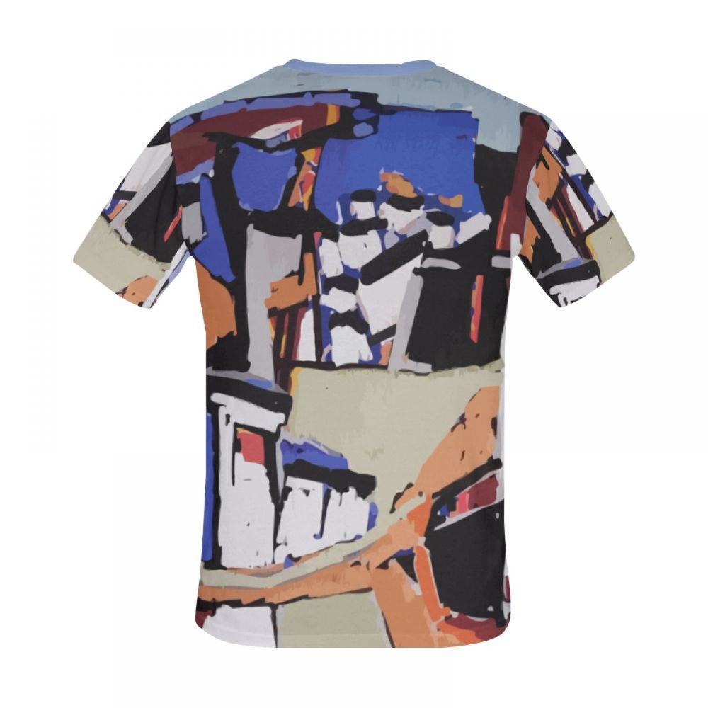 Camiseta Corta Arte Figurativo Muchas Personas Hombre