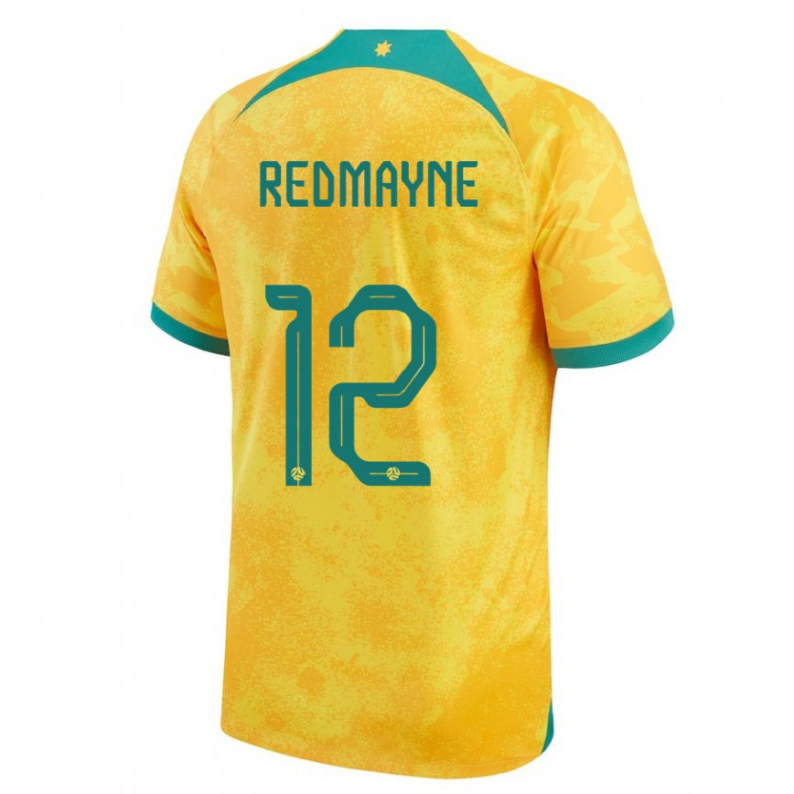 Niño Camiseta Australia Andrew Redmayne #12 Dorado 1ª Equipación 22-24