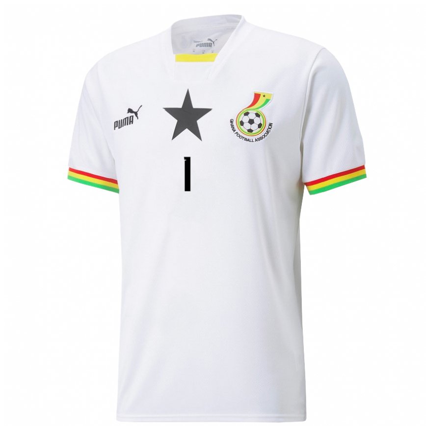 Niño Camiseta Ghana Richard Ofori #1 Blanco 1ª Equipación 22-24