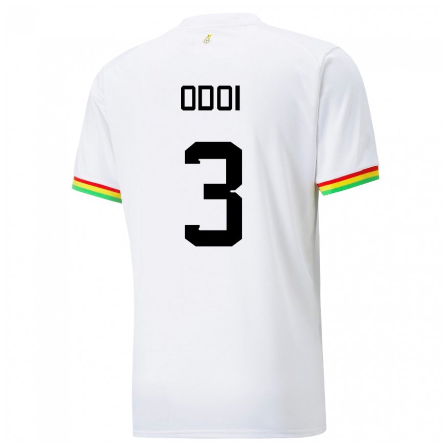 Niño Camiseta Ghana Denis Odoi #3 Blanco 1ª Equipación 22-24