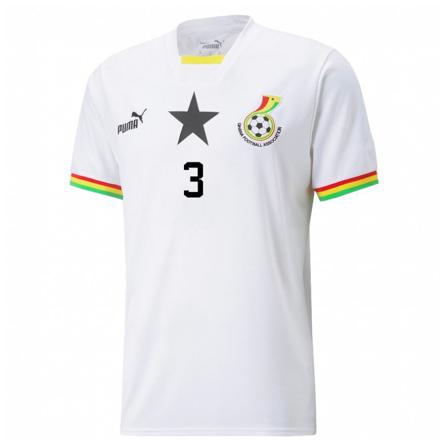 Niño Camiseta Ghana Denis Odoi #3 Blanco 1ª Equipación 22-24