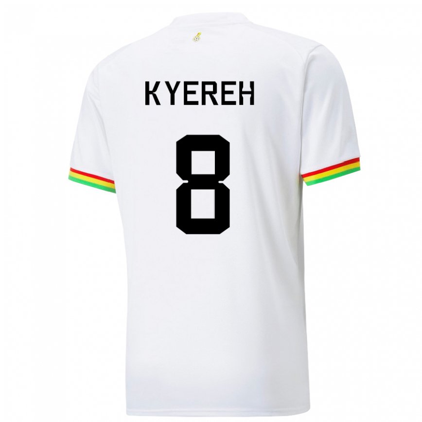 Niño Camiseta Ghana Daniel-kofi Kyereh #8 Blanco 1ª Equipación 22-24