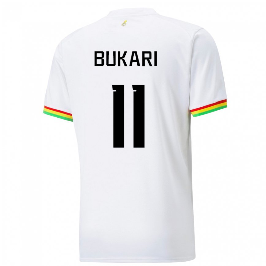 Niño Camiseta Ghana Osman Bukari #11 Blanco 1ª Equipación 22-24