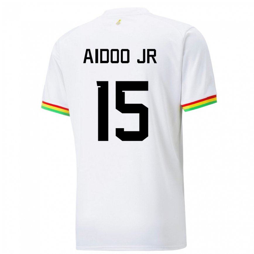 Niño Camiseta Ghana Joseph Aidoo #15 Blanco 1ª Equipación 22-24