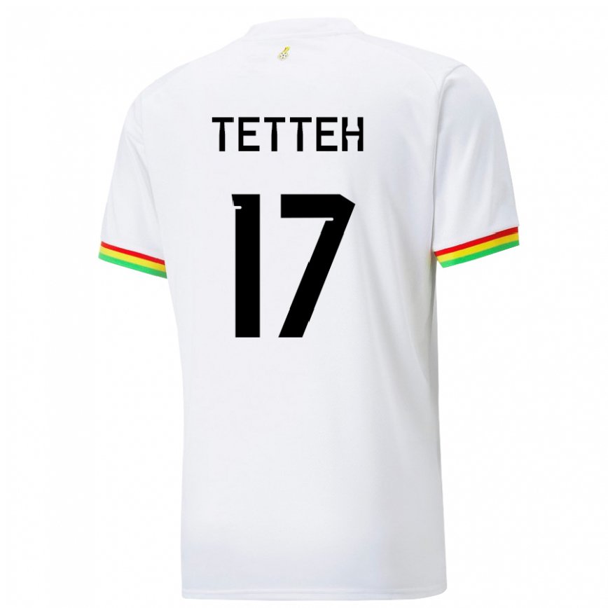 Niño Camiseta Ghana Benjamin Tetteh #17 Blanco 1ª Equipación 22-24