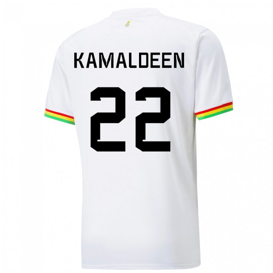 Niño Camiseta Ghana Kamaldeen Sulemana #22 Blanco 1ª Equipación 22-24