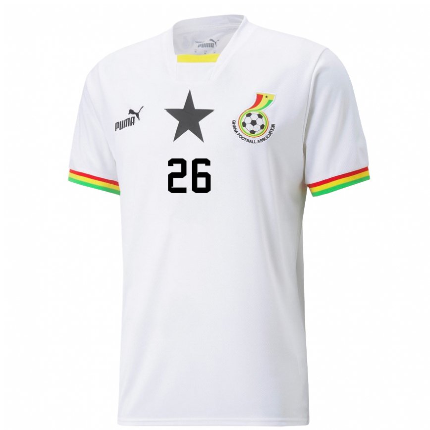 Niño Camiseta Ghana Alidu Seidu #26 Blanco 1ª Equipación 22-24