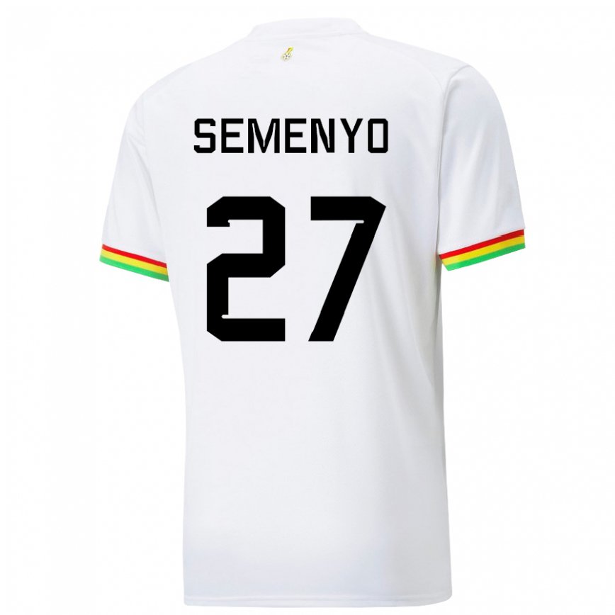 Niño Camiseta Ghana Antoine Semenyo #27 Blanco 1ª Equipación 22-24