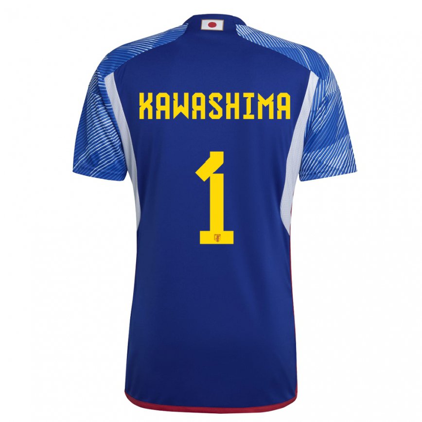 Niño Camiseta Japón Eiji Kawashima #1 Azul Real 1ª Equipación 22-24