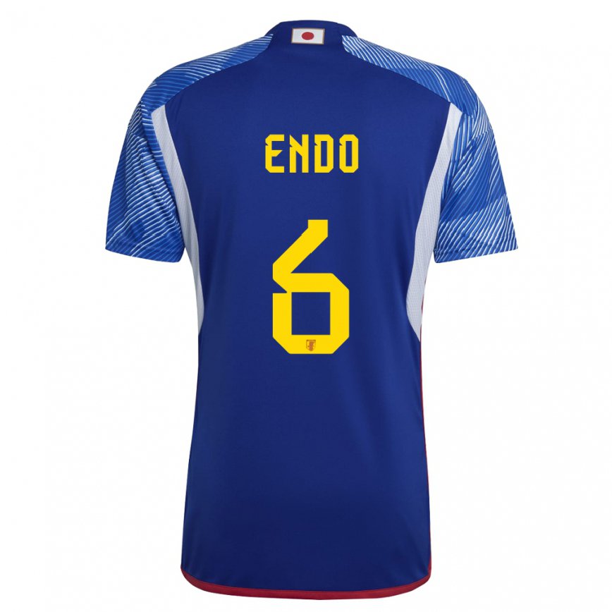 Niño Camiseta Japón Wataru Endo #6 Azul Real 1ª Equipación 22-24