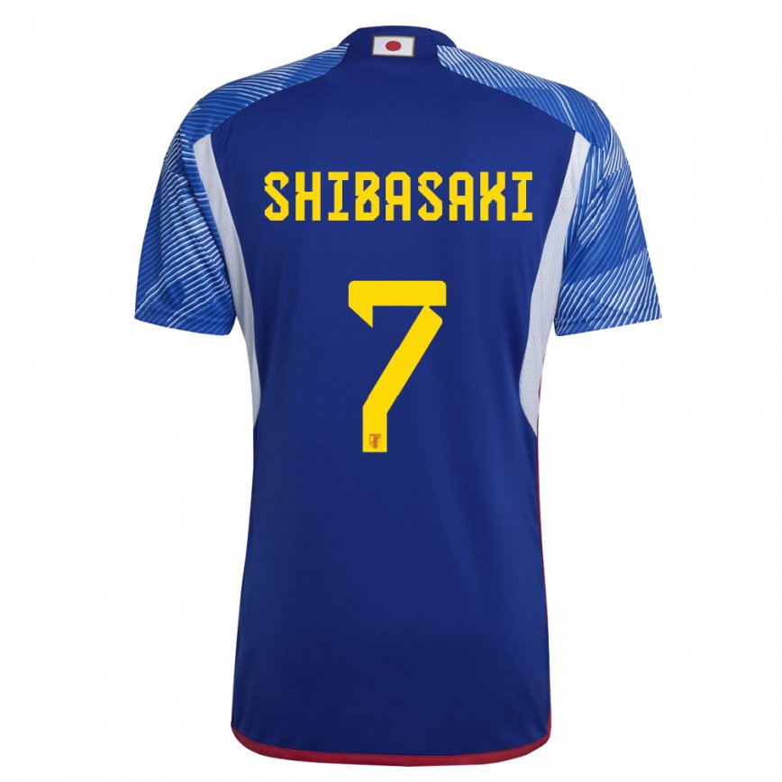 Niño Camiseta Japón Gaku Shibasaki #7 Azul Real 1ª Equipación 22-24