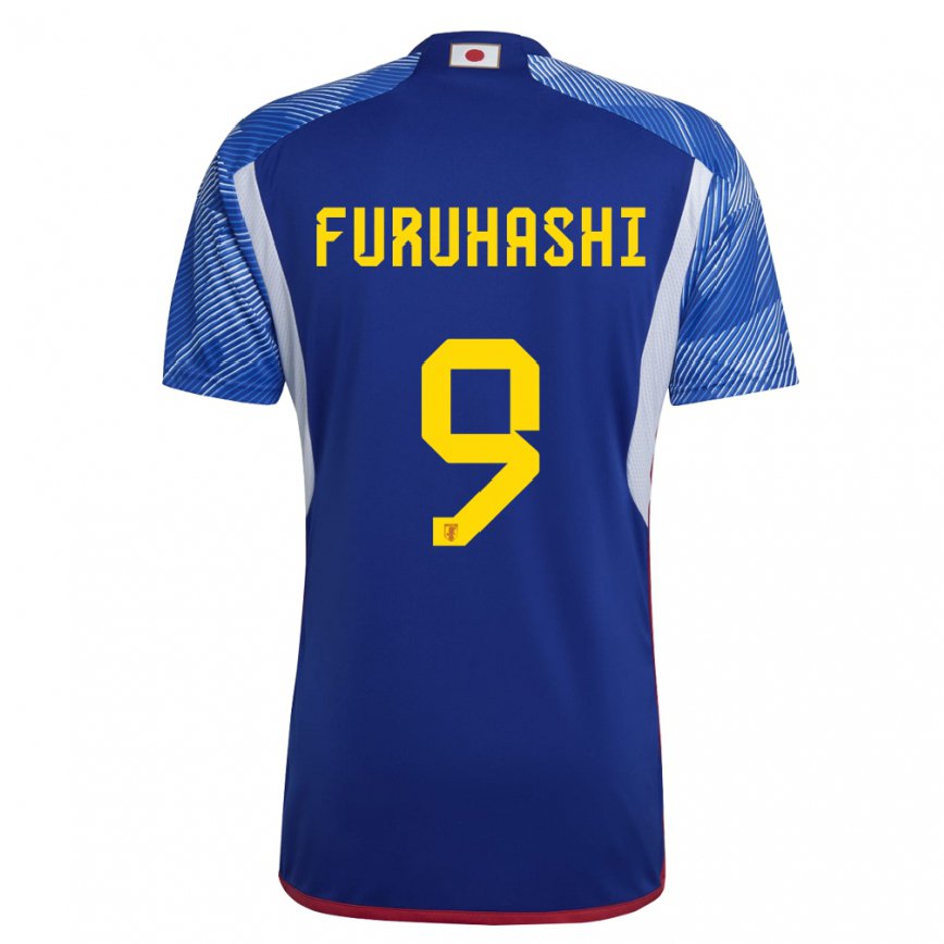 Niño Camiseta Japón Kyogo Furuhashi #9 Azul Real 1ª Equipación 22-24