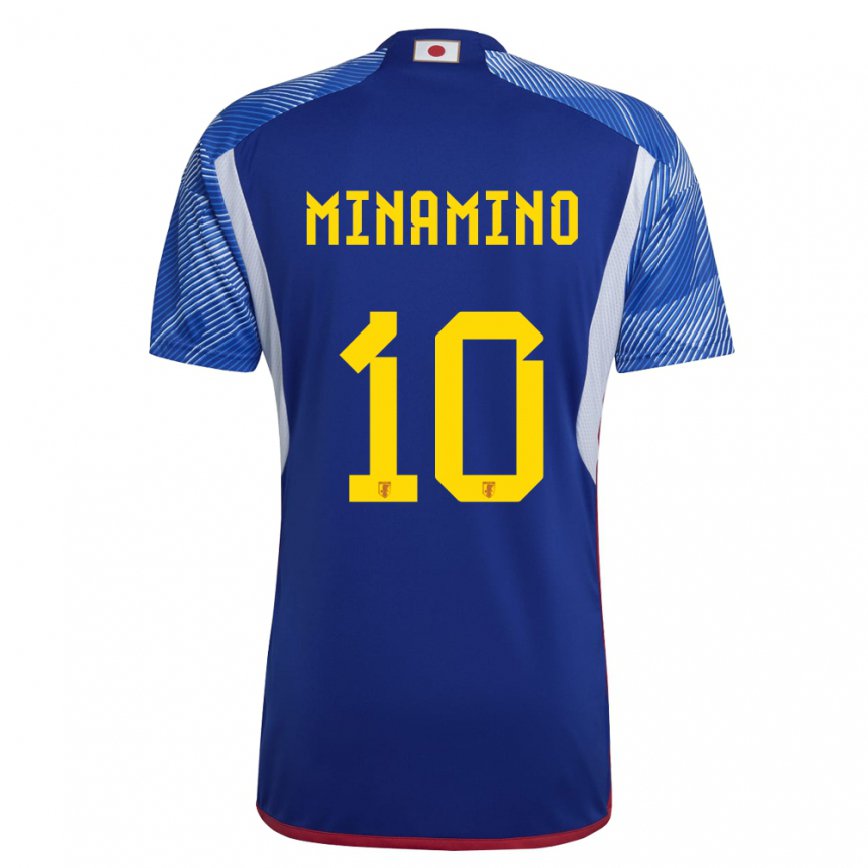 Niño Camiseta Japón Takumi Minamino #10 Azul Real 1ª Equipación 22-24