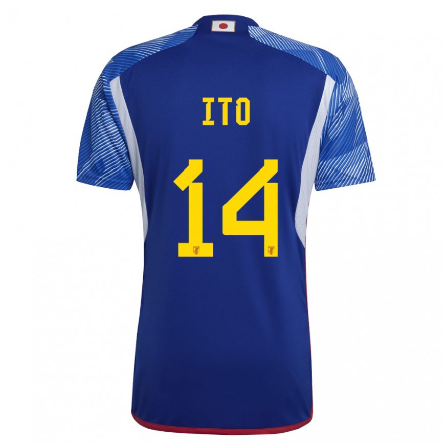 Niño Camiseta Japón Junya Ito #14 Azul Real 1ª Equipación 22-24