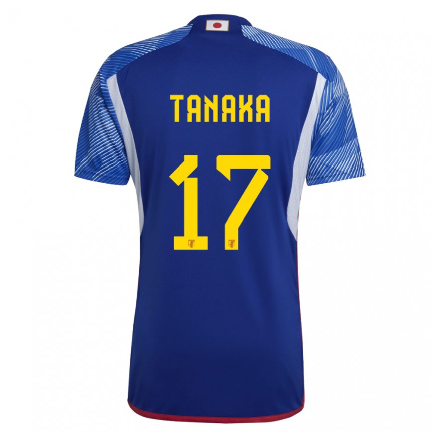 Niño Camiseta Japón Ao Tanaka #17 Azul Real 1ª Equipación 22-24