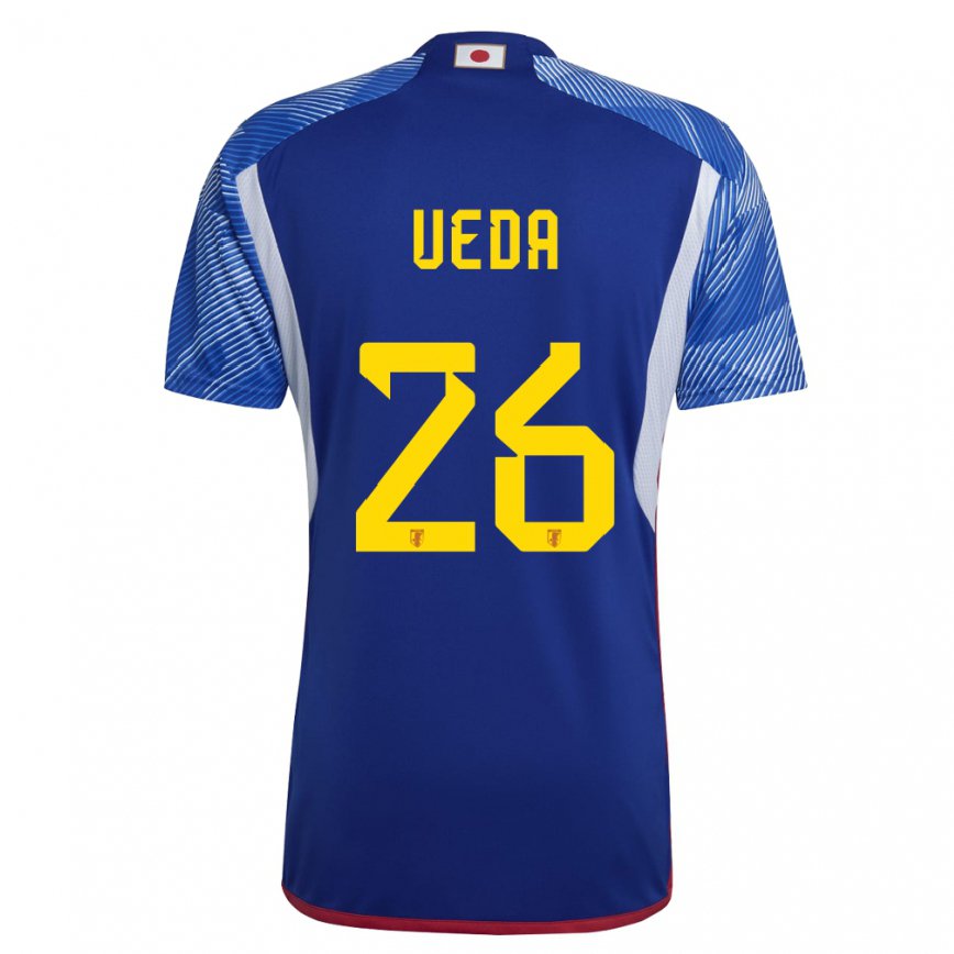 Niño Camiseta Japón Ayase Ueda #26 Azul Real 1ª Equipación 22-24