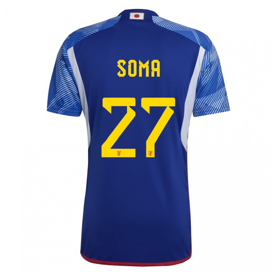 Niño Camiseta Japón Yuki Soma #27 Azul Real 1ª Equipación 22-24