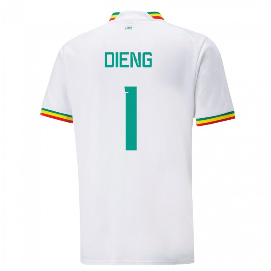 Niño Camiseta Senegal Timothy Dieng #1 Blanco 1ª Equipación 22-24