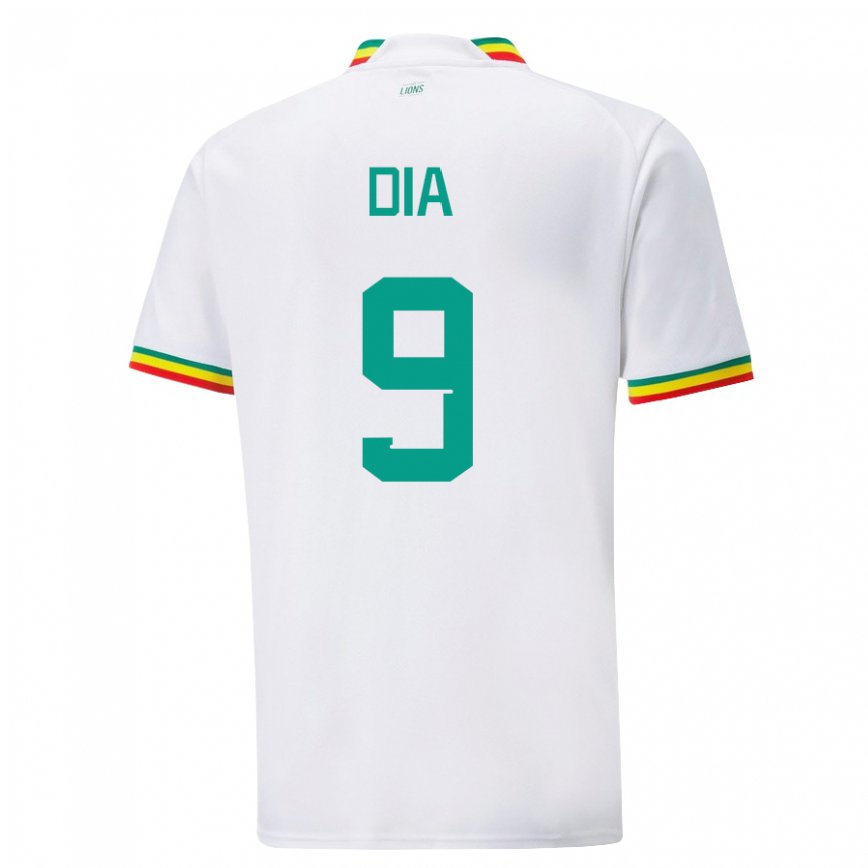 Niño Camiseta Senegal Boulaye Dia #9 Blanco 1ª Equipación 22-24