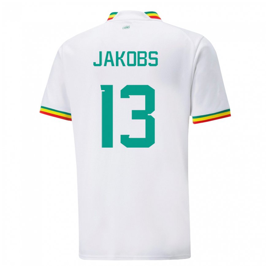 Niño Camiseta Senegal Ismail Jakobs #13 Blanco 1ª Equipación 22-24