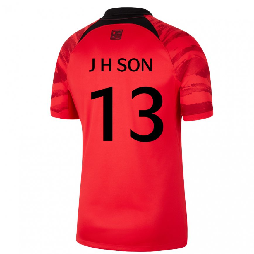 Niño Camiseta Corea Del Sur Jun-ho Son #13 Rojo Volver 1ª Equipación 22-24