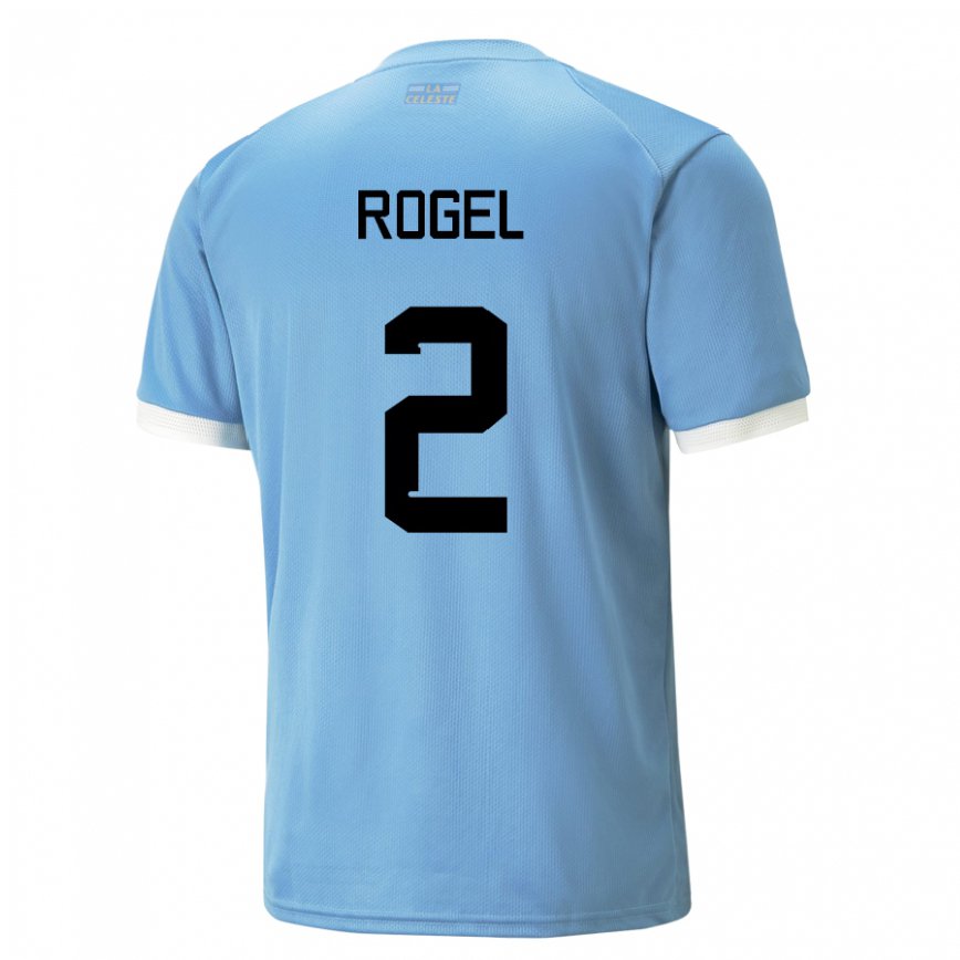 Niño Camiseta Uruguay Agustin Rogel #2 Azul 1ª Equipación 22-24