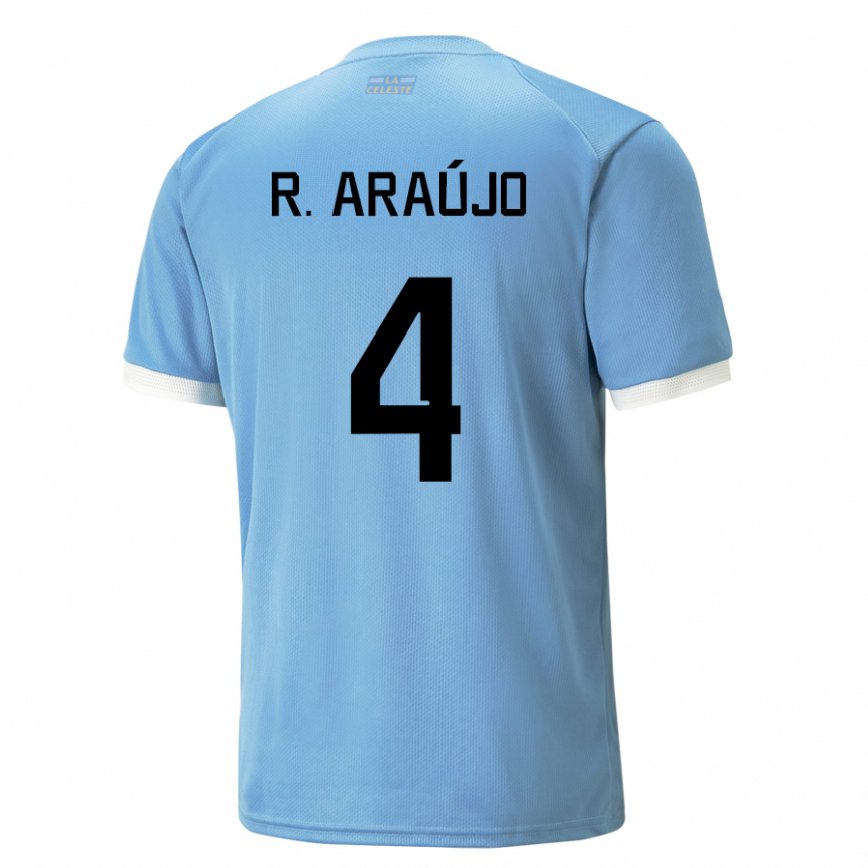 Niño Camiseta Uruguay Ronald Araujo #4 Azul 1ª Equipación 22-24