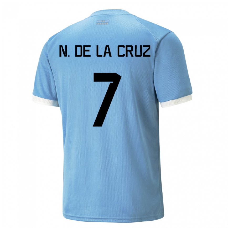 Niño Camiseta Uruguay Nicolas De La Cruz #7 Azul 1ª Equipación 22-24