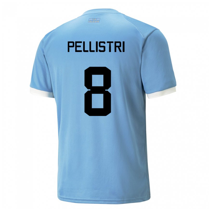 Niño Camiseta Uruguay Facundo Pellistri #8 Azul 1ª Equipación 22-24