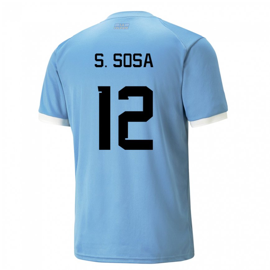 Niño Camiseta Uruguay Sebastian Sosa #12 Azul 1ª Equipación 22-24