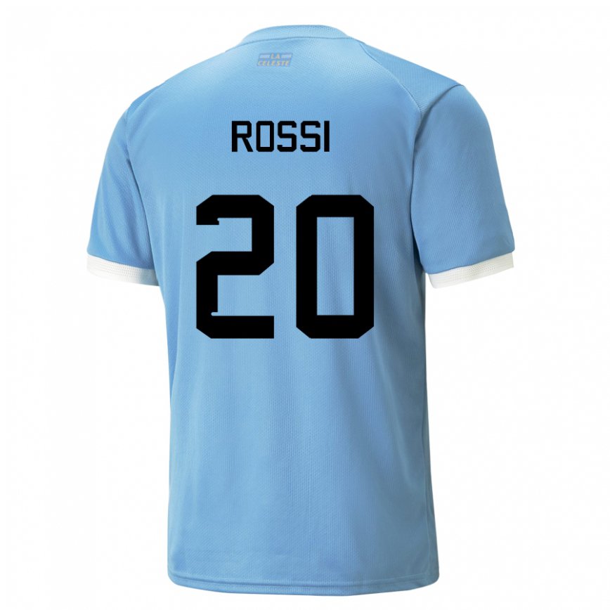 Niño Camiseta Uruguay Diego Rossi #20 Azul 1ª Equipación 22-24