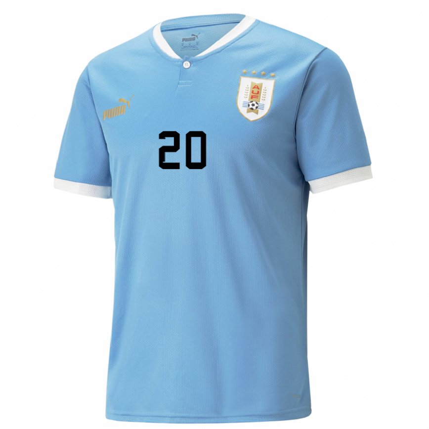 Niño Camiseta Uruguay Diego Rossi #20 Azul 1ª Equipación 22-24