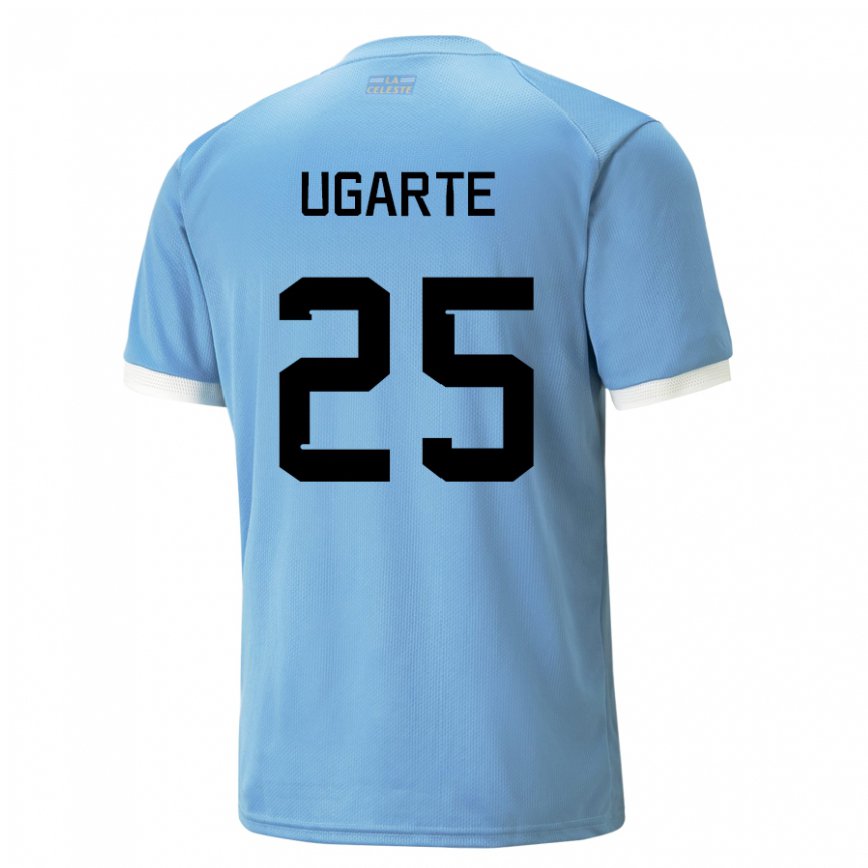Niño Camiseta Uruguay Manuel Ugarte #25 Azul 1ª Equipación 22-24