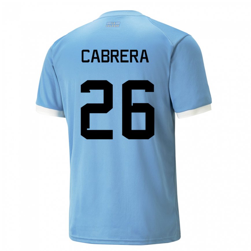 Niño Camiseta Uruguay Leandro Cabrera #26 Azul 1ª Equipación 22-24