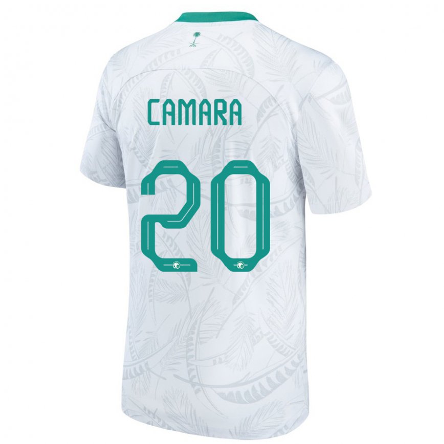 Niño Camiseta Arabia Saudita Haroune Camara #20 Blanco 1ª Equipación 22-24