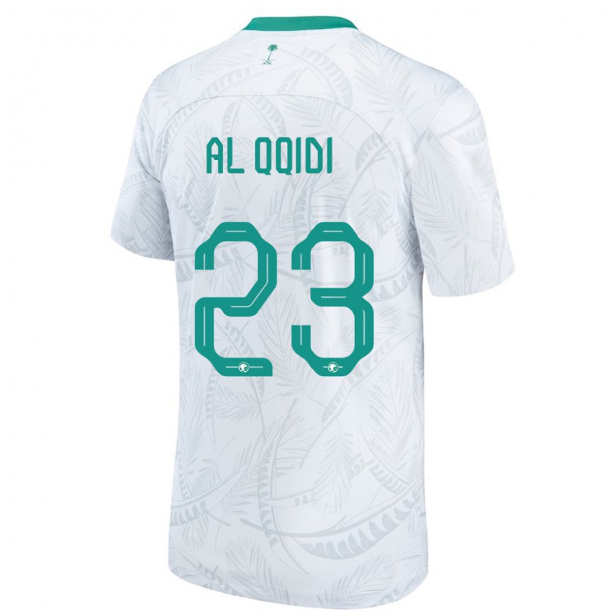 Niño Camiseta Arabia Saudita Nawaf Al Qqidi #23 Blanco 1ª Equipación 22-24