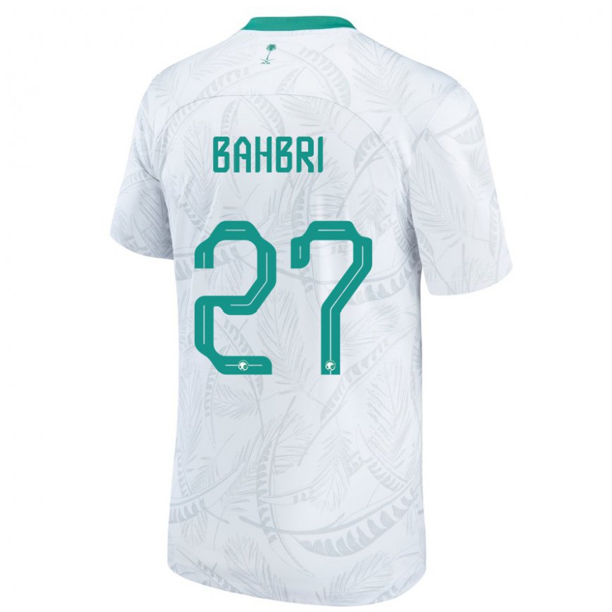 Niño Camiseta Arabia Saudita Hatan Bahbri #27 Blanco 1ª Equipación 22-24