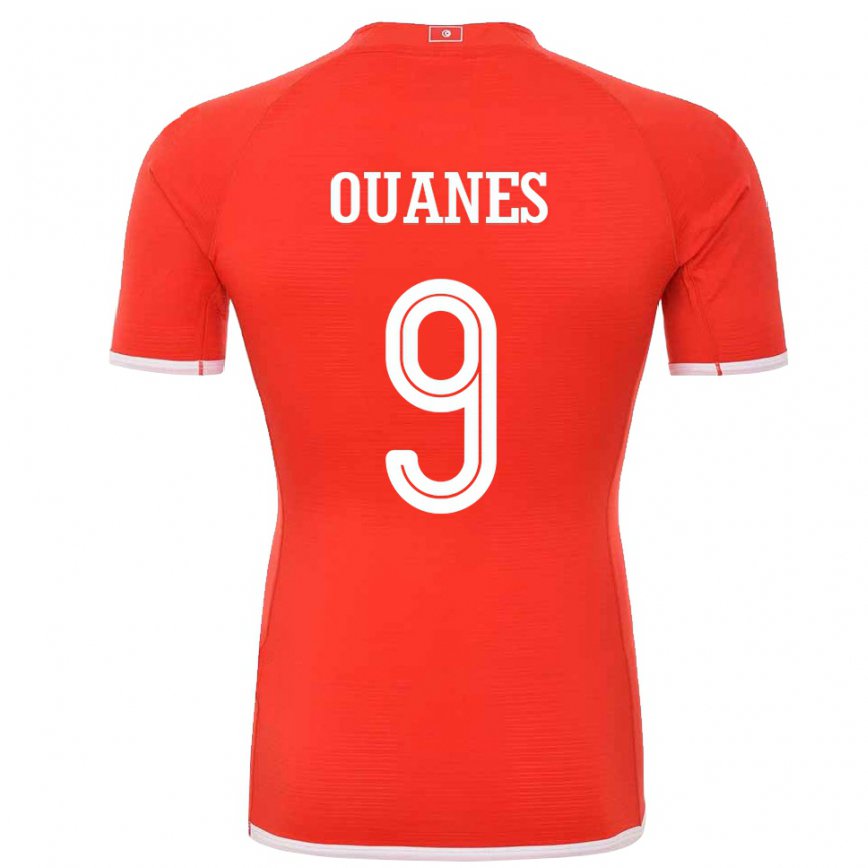 Niño Camiseta Túnez Mortadha Ben Ouanes #9 Rojo 1ª Equipación 22-24